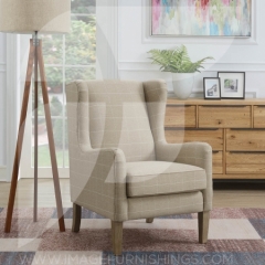 Woodside White Stripe Chair