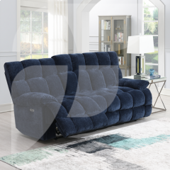 Homestead Blue 3 Seater Sofa