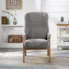 Brandon Grey Chenille Chair