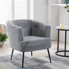Wendy Grey Boucle Chair