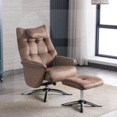 Orson Chestnut Suede Chair