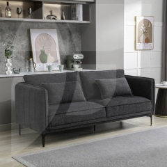 Rose Black 3 Seater Sofa