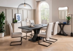 Daiva Charcoal 1600 Extending Dining Table