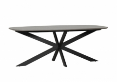 Sadia Smoke 2000 Oval Dining Table