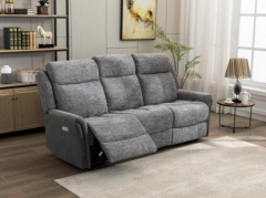 Treyton Fusion Grey 3 Seater Sofa