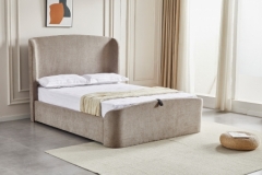Blaire Beige Ottoman Bed Frame