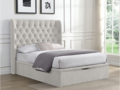 Clara Beige Storage Bed Frame