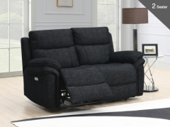 Harrow Black 2 Seater Sofa