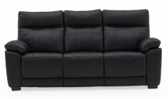 Positano Black 3 Seater Static Sofa
