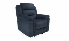 Dudley Blue Manual Recliner Chair