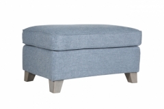 Cantrell Blue Ottoman