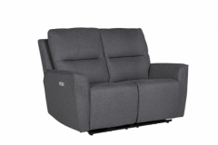 Cyrus Charcoal 2 Seater Electric Recliner Sofa