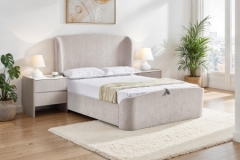 Blaire Cream Ottoman Bed Frame