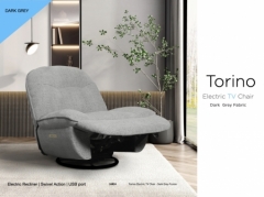 Torino Dark Grey Electric Swivel Chair