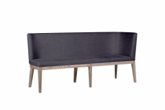 Falun Dark Grey Corner Bench