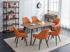 Erik Walnut 1.6m Dining Table
