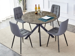 Erik Grey Round Dining Table