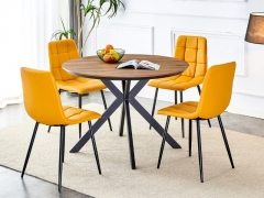 Erik Walnut Round Dining Table