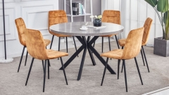Fredrick Grey Round Dining Table