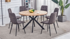 Fredrick Oak Round Dining Table