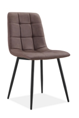 Fredrick Brown Suede Dining Chair