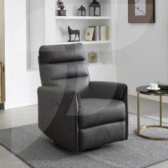 Waterville Swivel Recliner Grey Chair