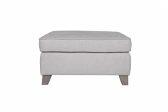 Cantrell Light Grey Ottoman