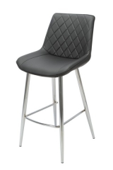 Silvia Black Bar Stool