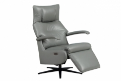 Luca Steel Electric Reclining Accent Chair