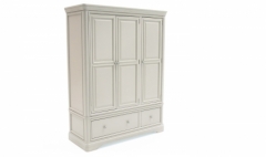 Mabel Taupe 3 Door Wardrobe