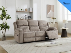 Morgan Taupe 3 Seater Sofa