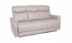 Mortimer Taupe 3 Seater Electric Recliner Sofa