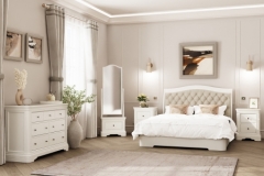 Mabel White 6' Bed Frame